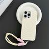 Water Ripple Silicone Circular Pattern For  Case For For Iphone 16 15 14 Plus 13 12 11 Pro Max With Lanyard Shockproof Cover