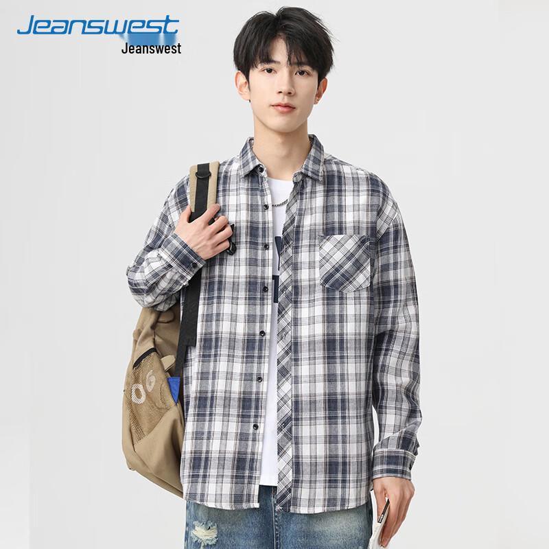 Jeanswest Men's Casual Plaid Shirt