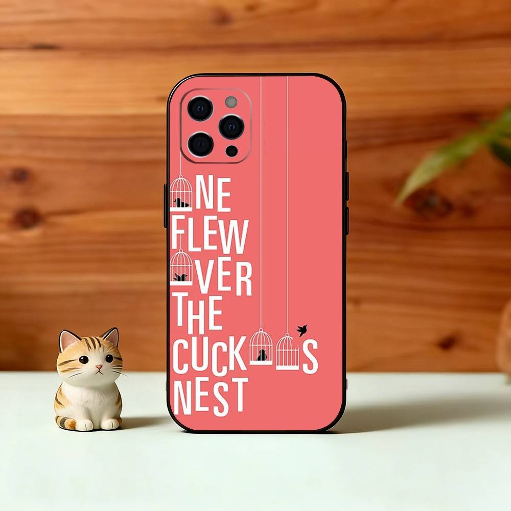 Cuckoo's Nest Movie Phone Case For iPhone 17,16,15,14,13,12,11 Plus,Pro Max,XS,Soft Silicone Black Cover
