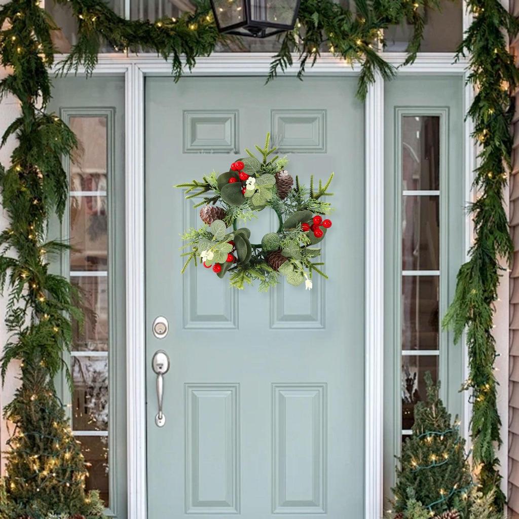 Christmas Candle Ring Decoration Holder for Celebration Kitchen Party Style A