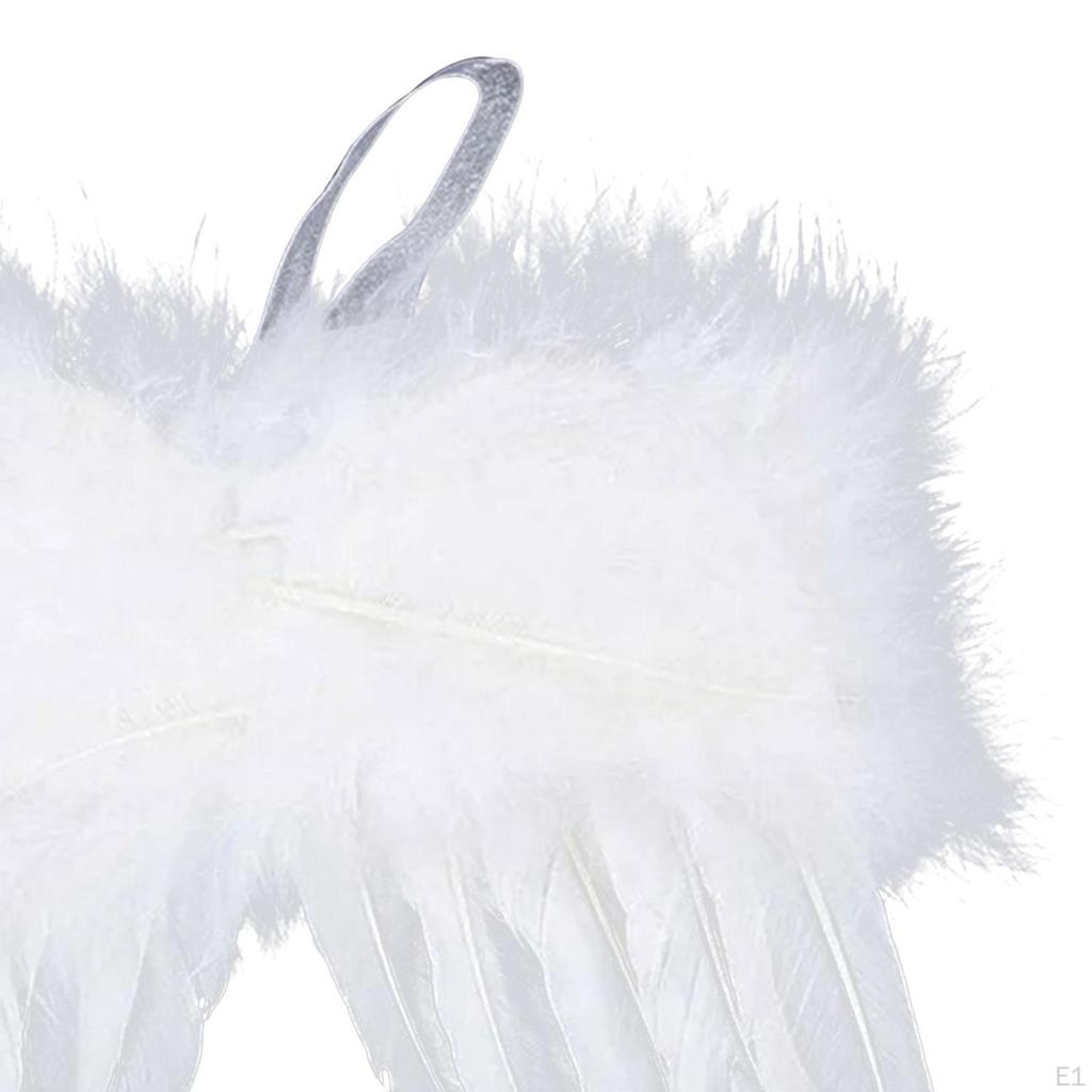 5 Pieces Angel Wing Feather Hanging Wing, Christmas Decorations for Holiday, Party