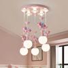Children's Carousel LED Penadant Chandeliers for Princess Room Bedroom Living Room Hanging Lighting Decor Art Ceiling Lamps