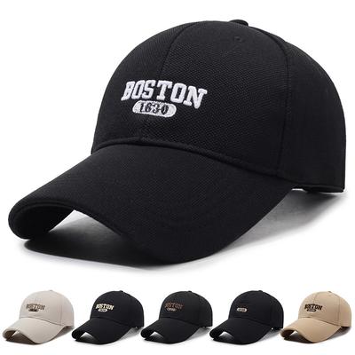 Embroidered Cap Men's Spring Autumn Cap Outdoor Baseball Cap Long Brim Cap