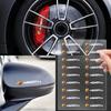 EHO4  Car Steering Wheel Badge Stickers Car Door Handle Label Decal For Fiat Abarth 595 Abarth 500 Abarth 124 Spider Car Accessories
