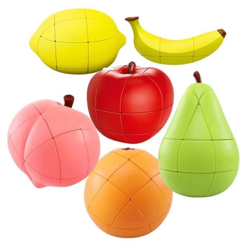 Fruit Shape Puzzle Cube With Plastic Material For Early Education Kids