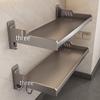 Gun Grey Stainless Steel Kitchen Wall Spice Rack
