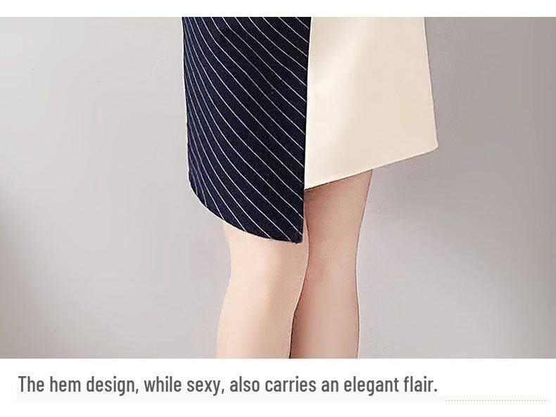 2025 Summer Irregular Short-Sleeve Dress: Stylish Age-Reducing Plus Size Mid-Length Cinched Waist Skirt for Women