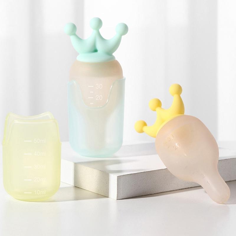 Alimentador Líquido para Bebés 30ML Silicona Utensilios de Alimentación para Entrenamiento para Niños Pequeños Fácil de Limpiar Previene Atoramiento y Sobredosis