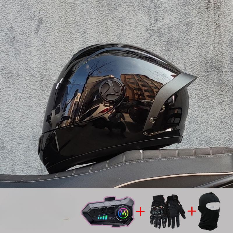 Motorcycle Helmets for Men and Women In Winter Motorcycle Running Helmets for New National Standard Tail Wings for Four Seasons