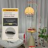 Cream Floor Lamp with Storage and Coffee Table for Living Room and Bedroom Decor