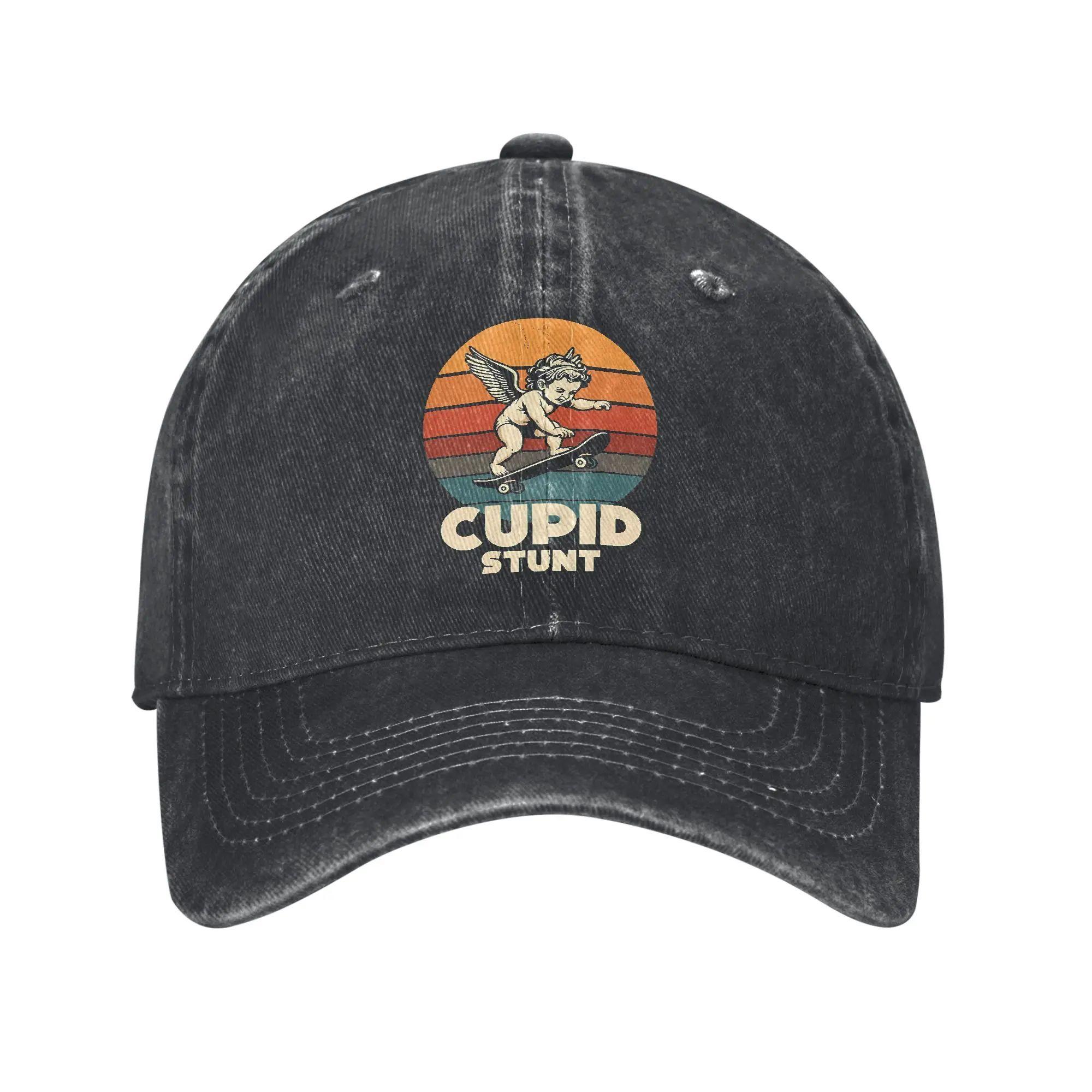 

Cupid Stunt Sun Baseball Cap Fitted Retro Women Men Washed Trucker Hat Sport Baseball Caps Birthday Gift Outdoor Sun Protection Adjustable