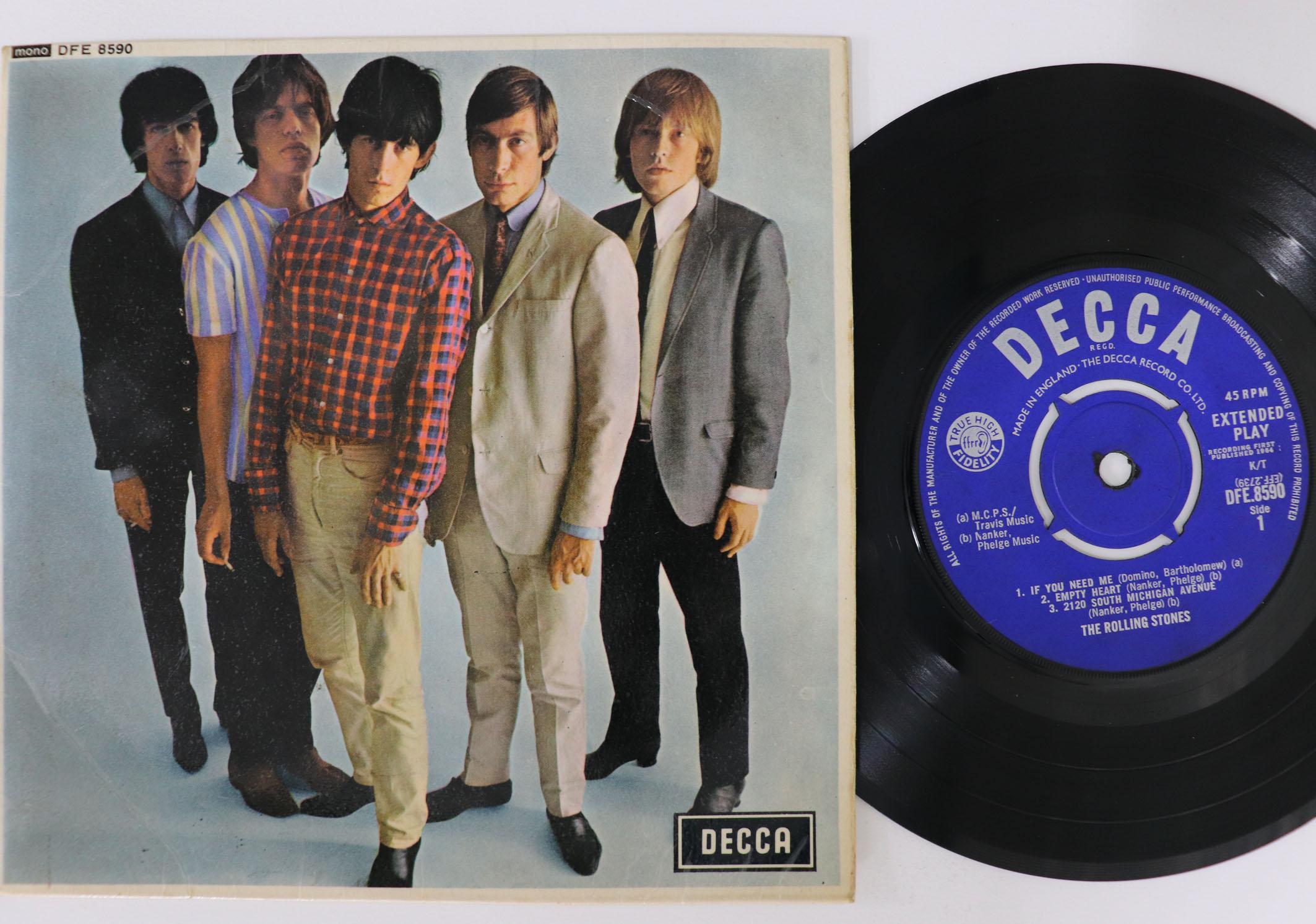 

7-дюймовая пластинка ROLLING STONES - Five By Five DFE8590 LONDON 1964 UK Рок Б/У