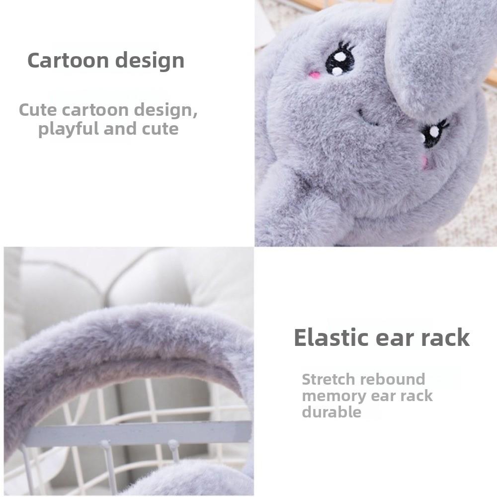 Heart Rabbit WinterWarm Plush Ear Muffs Airbag Plush Ear Muffs Rabbit Ear Covers  Children's Use