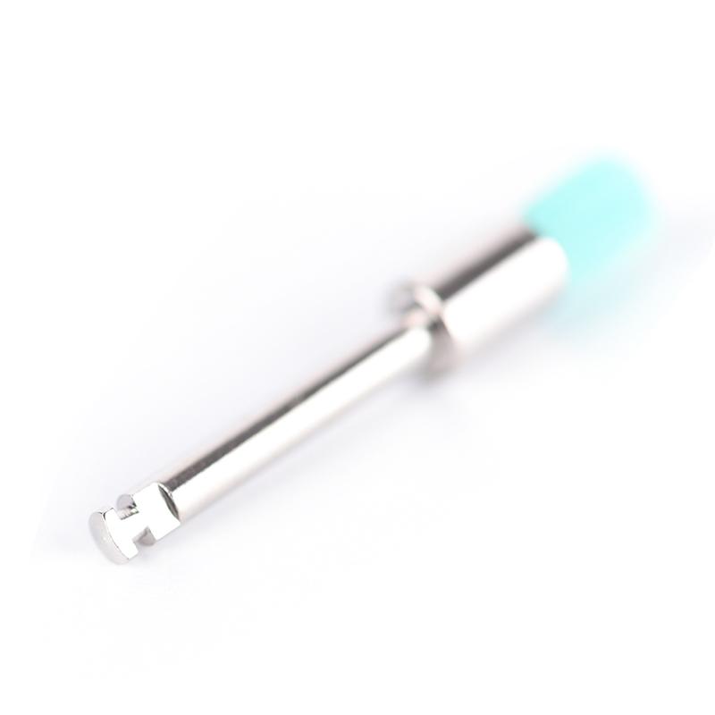 100Pcs Dental Polisher Nylon Latch Flat Brushes Polishing Prophy Brush