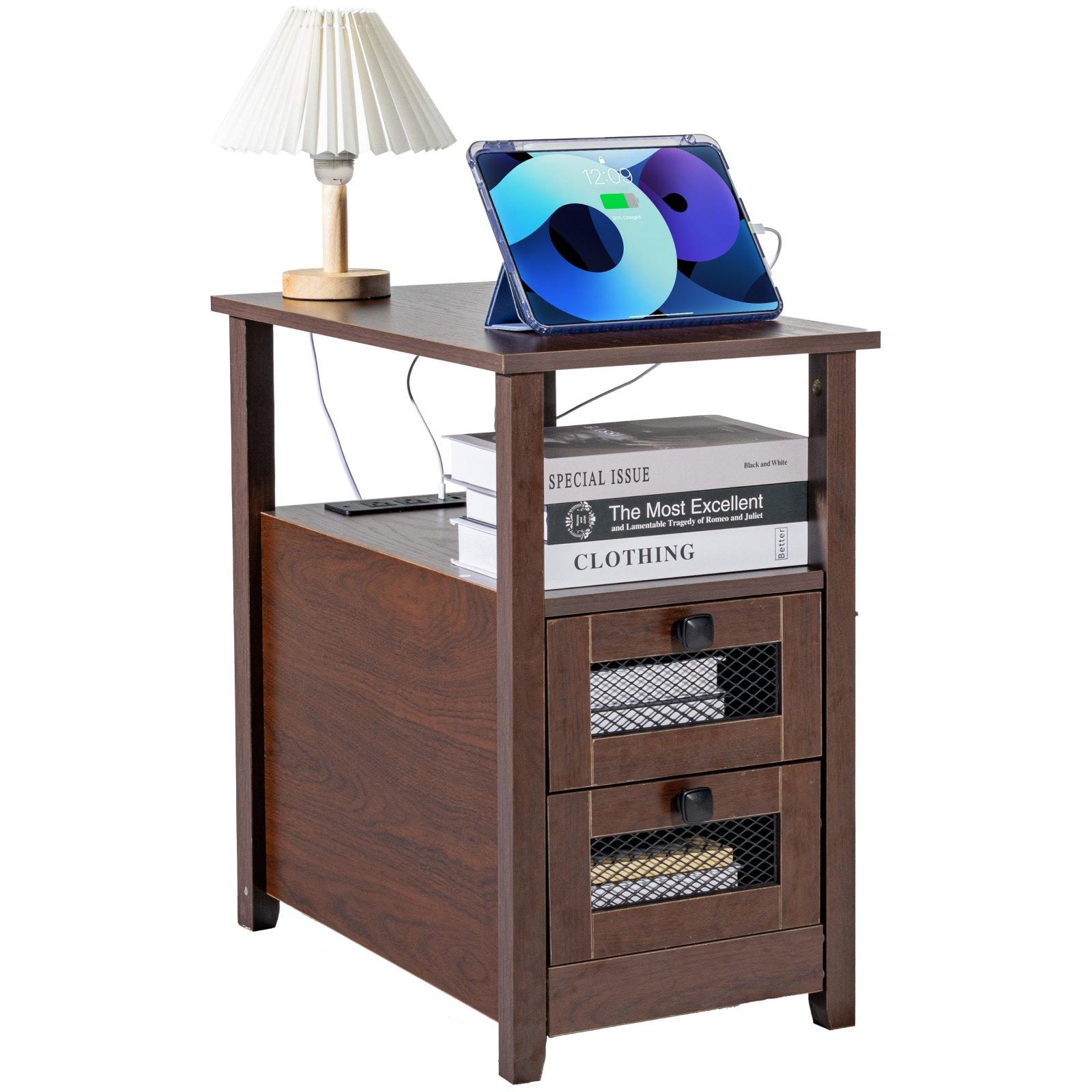 VEVOR Farmhouse End Table, Narrow Night