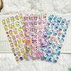 3D Crystal Apple Kitty Stickers - 6-12Pcs Cute Apple Decals Great For Girls Phone Case Diy Kawaii Exchange Gift Decoration