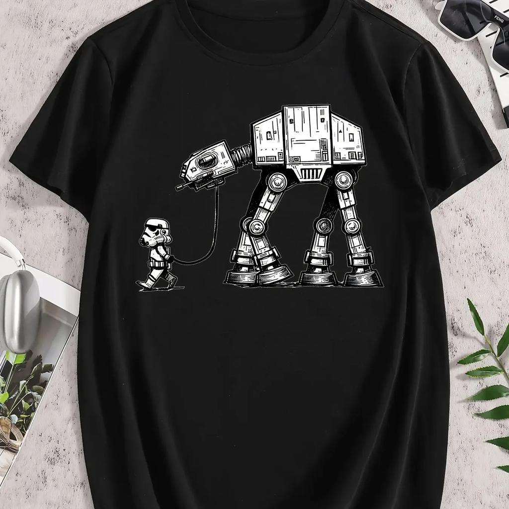 STAR WARS Ufficiale AT-AT Walker Vintage Star Wars T-shirt da uomo e da donna Magliette Top T-shirt per bambini adulti Genitore e figlio