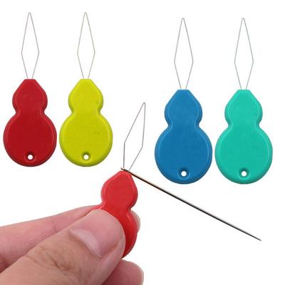 20 Pcs Needle Threaders Gourd Shaped Plastic Needle Threader Seniors Needle Threading Tool for Embroidery Hand Sewing