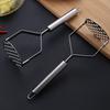Durable Stainless Steel Potatoes Masher Handheld Rust-proof Potato Presser Household Hangable Potatoes Crusher Baby Food