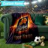 Custom Name Blanket Suns Basketball Artwork Blanket Bedding Blanket for Travel, Camping, Living Rooms, Offices, Sofas, Fan Christmas gift