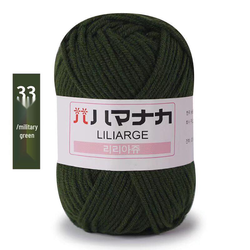 4-ply 25g Milk Cotton for Diverse Knitting Projects, Available In Bright Colors.