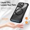 Compatible with Magnetic for iPhone 17/16/15/14/13/12/11 Pro Max Case, Plating Camera Protection, Scratch-Resistant Crystal Back
