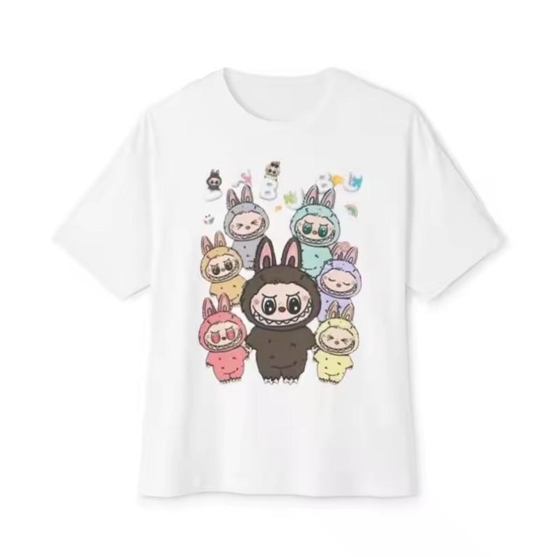 Summer Cute Kawaii Cartoon Print Children T-shirt Casual Fashion Cotton Short-sleeve Top Kid Tee Boys Girls Tshirt Funny Clothes