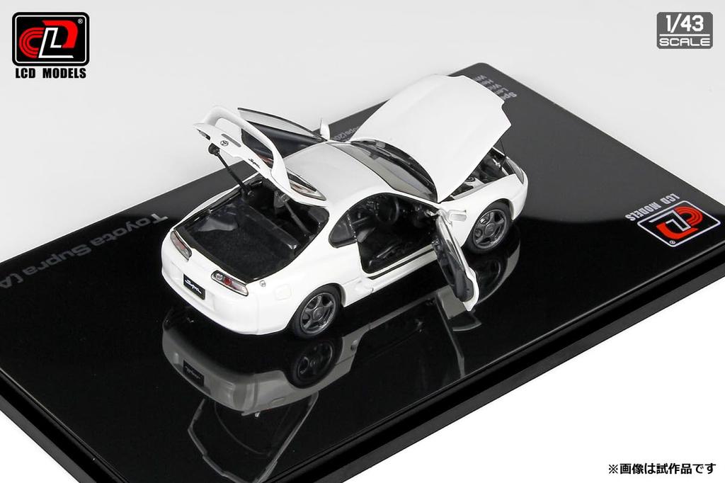 LCD Model 1/43 Scale Toyota Supra A80 White Finished Model LCD43009WH