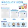10/30Pcs Food Vacuum Bags 3 Size Reusable Vacuum Seal Bags Clear Vacuum Zipper Sealer Food Storage Bag for Vegetables Fruit Meat