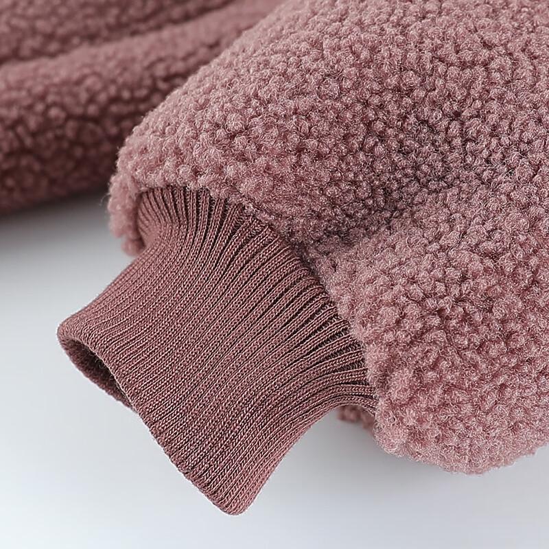 SIFONE Women's Plush-Lined Lamb's Wool Hooded Coat