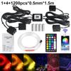 RGBW 1/2/4/6 Split Machine Car Roof Star Light APP Control Fiber Optic Star Ceiling Light Starry Sky Ceiling for Car Home