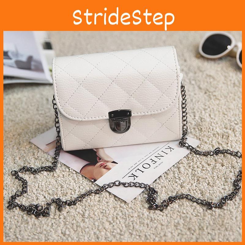 Elegant Pu Leather Female Hand Bags With Rivet Chain For Versatile Use