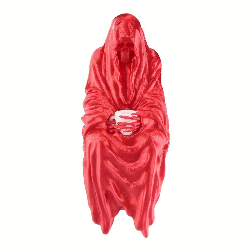 3D Printed Mysterious Decoration, Black Hooded Figure, Indoor/outdoor Desktop Display