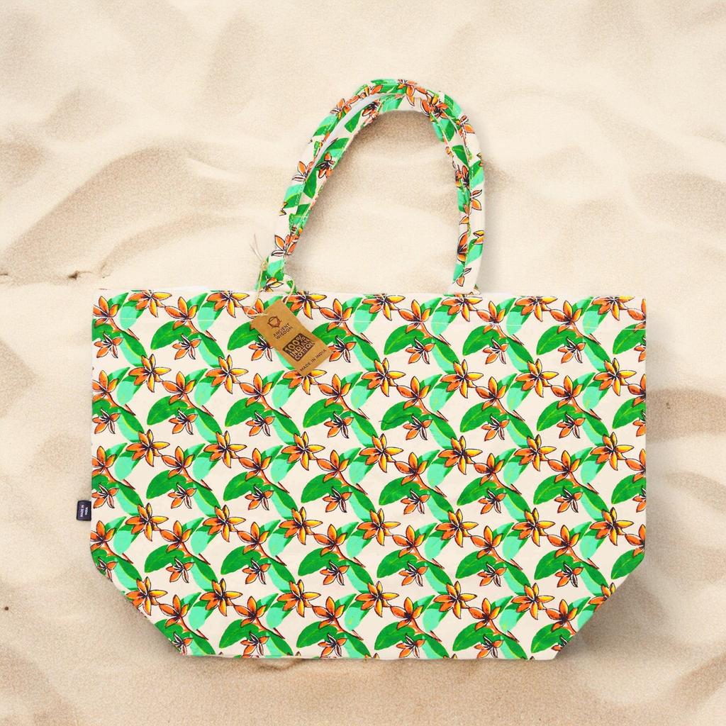 Cotton Tote Bag – Frangipani