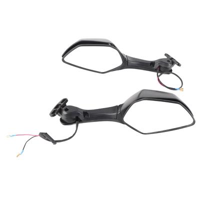 Motorcycle Rear View Mirrors with LED Turn Signal Lights Replacement for NINJA ZX10R 2011?2015