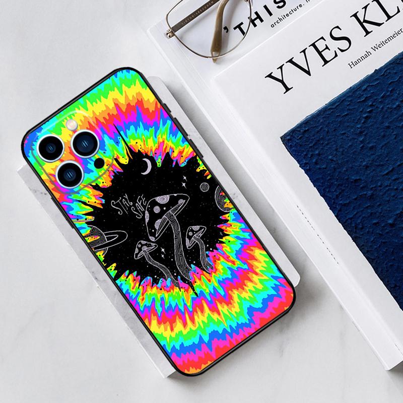 Indie Kids Aesthetic Hippie Acid Trip Case For iPhone 17 Air 15 14 11 16 Pro Max 13 12 Mini 15 16 Plus 16e Funda Silicone Cover