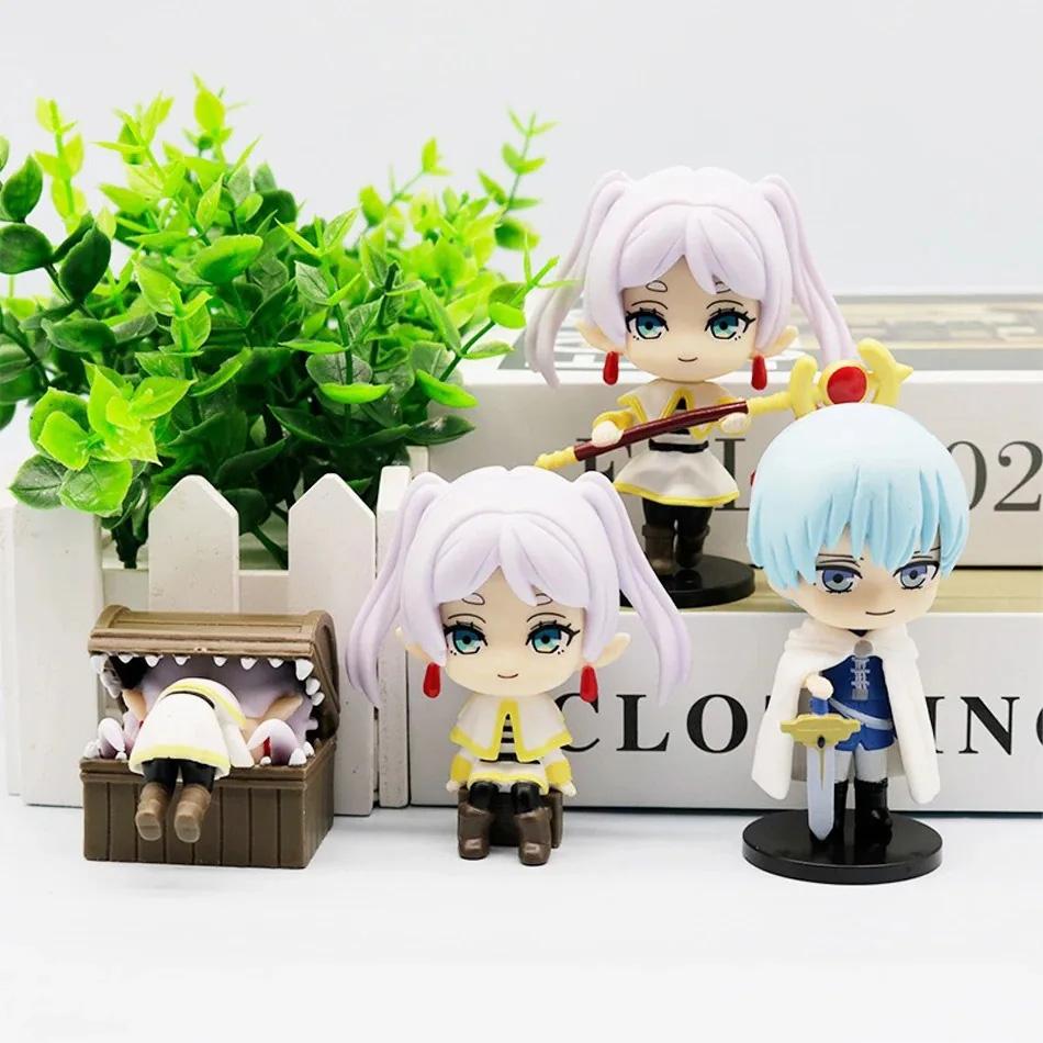 Frieren: Beyond Journey's End Anime Himmel Small Figure Caspule In Stock Cartoon Lovely Ornaments Birthday Gift Kid Toys