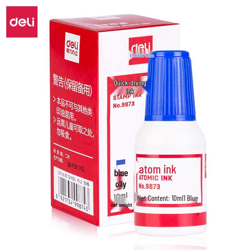 Deli 9873 Atomic Stamp Ink Refill