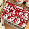 16Pcs High-quality Classic Red And White Design  Christmas Girl Doll Decorations For Christmas
