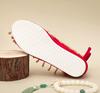Woman's Chinese Traditional Wedges Embroidered Shoe Soft Sole Non Slip Ankle Strap String Bead Tassel Hanfu Shoe Wedding Shoes