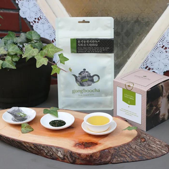 Organic Cheonjihannok Triangle Tea Bag for Study (Korean Green Tea Hadong Green Tea)