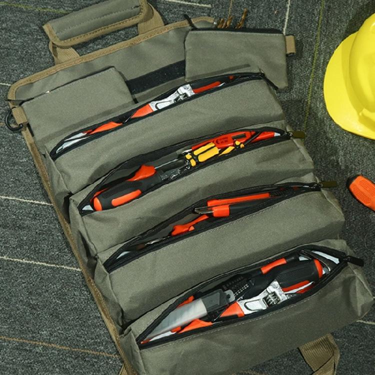 Tool Roll Bag Tool Roll Up Pouch Bag Tools Tote Bag Pockets Tool Pouch Sling