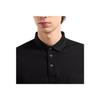 Armani Exchange Solid Color Buttoned Cotton Short Sleeve Polo Shirt Men Tops Black XM000329-AF10364-UC001