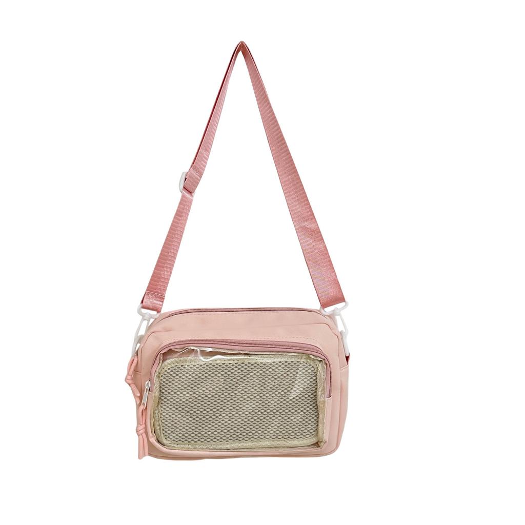 Japanese girl ins transparent pain bag, small food, shoulder oblique span bag, women's versatile casual mobile phone small bag
