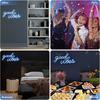 DECANIT Good Vibes Neon Sign for Bedroom Wall Decor Powered by USB Neon Light, Ice Blue Color,16.1"x8.3"x0.6"
