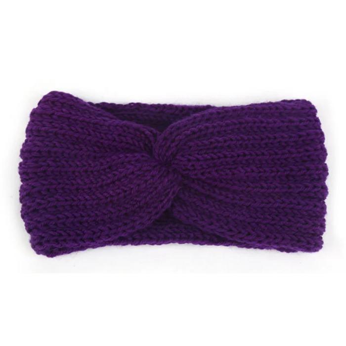 Winter Warmer Ear Knitted Headband Turban For Lady Women Elastic Wool Hairband Wide Stretch Headwear Headwrap Hair Accessories