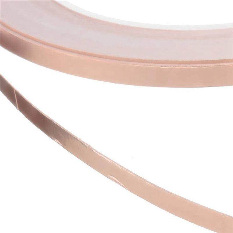 A84E-3X Single-Sided Adhesive Copper Foil Tape Self-Adhesive Shielding Tape Tape For Guitar (5Mmx20m)