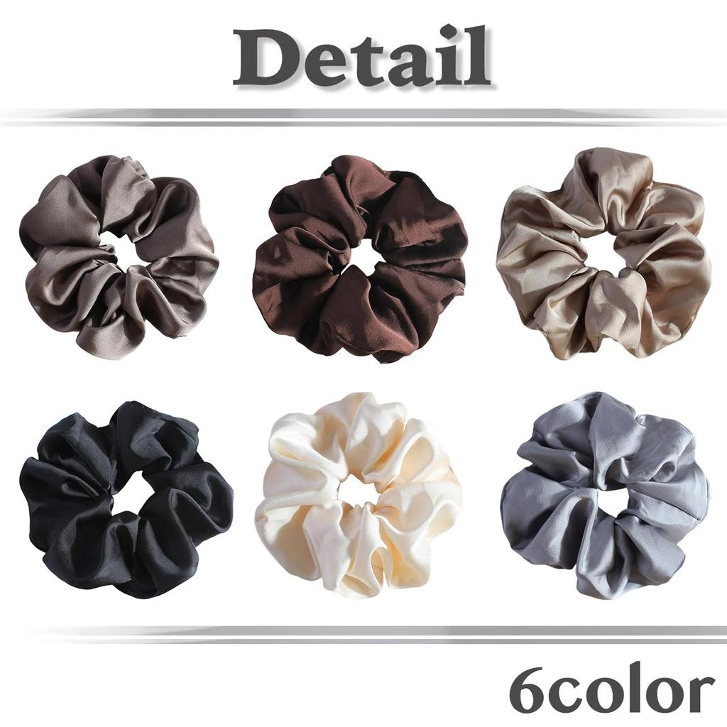 White Fang Scrunchie Hair Hair Hair Highly AZ547 Tie, Accessory, Clip, Stylish, Elastic, Simple, Women's, (White)