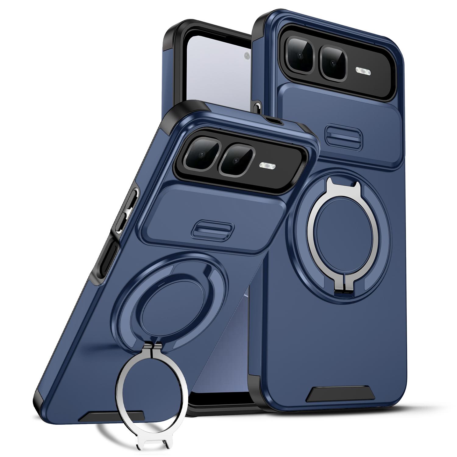 

For Infinix Smart 10 Plus Case Smart 10 Plus Cover Magnetic Ring Armor Slide Camera Lens Case Magsafe Wireless Charge Cover Infinix Smart 10 Plus