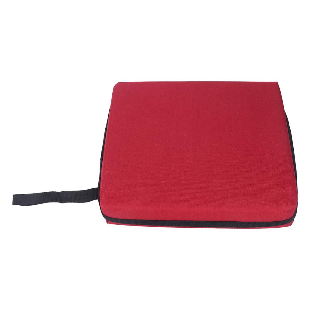 Outdoor Seating Pad Multipurpose Single Layer Sponge Oxford Cloth Chair Back Pad Cushion for Stadium Wine Red